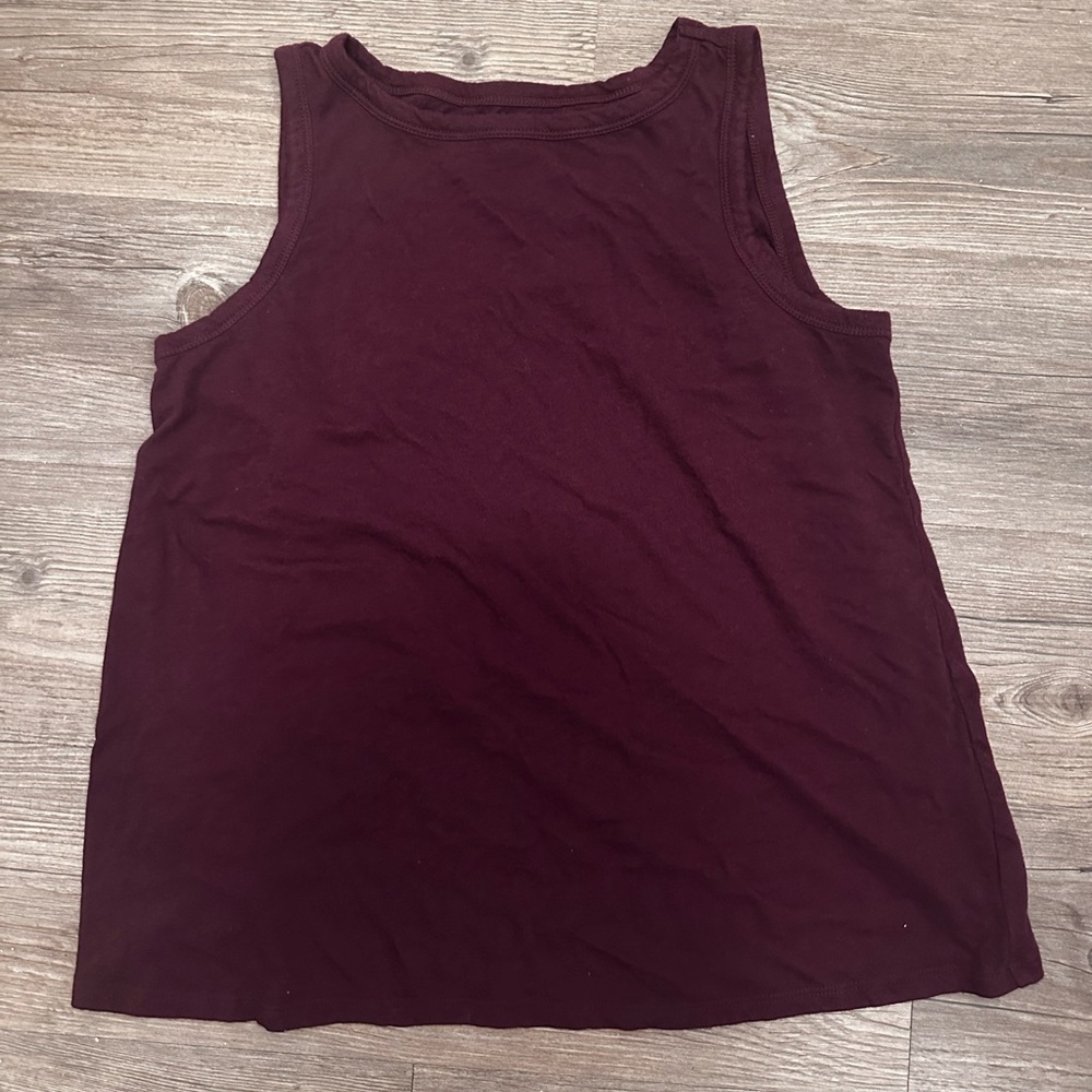 💜 Burgundy/Maroon LOFT Tank Top - Size Small Petite